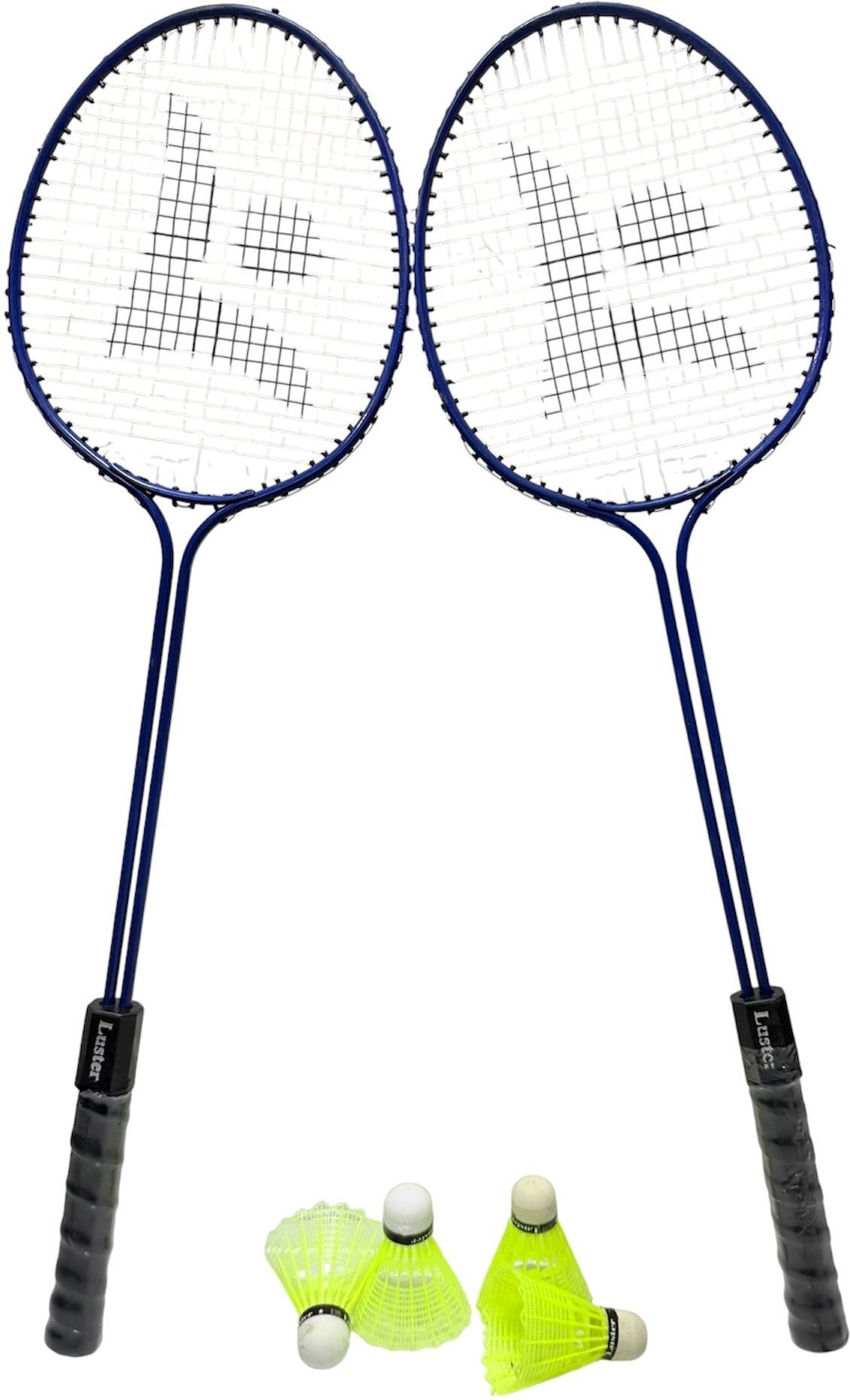 Double Shaft Racket With Four Shuttle Cork Round Shape Shaft Badminton Kit-image-48