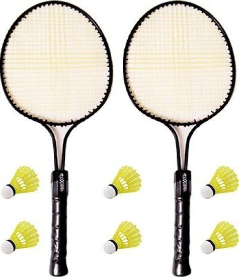 Baby Phantom Racket 2 Piece Junior Racket with 6 Shuttlecock Badminton Kit-image-5