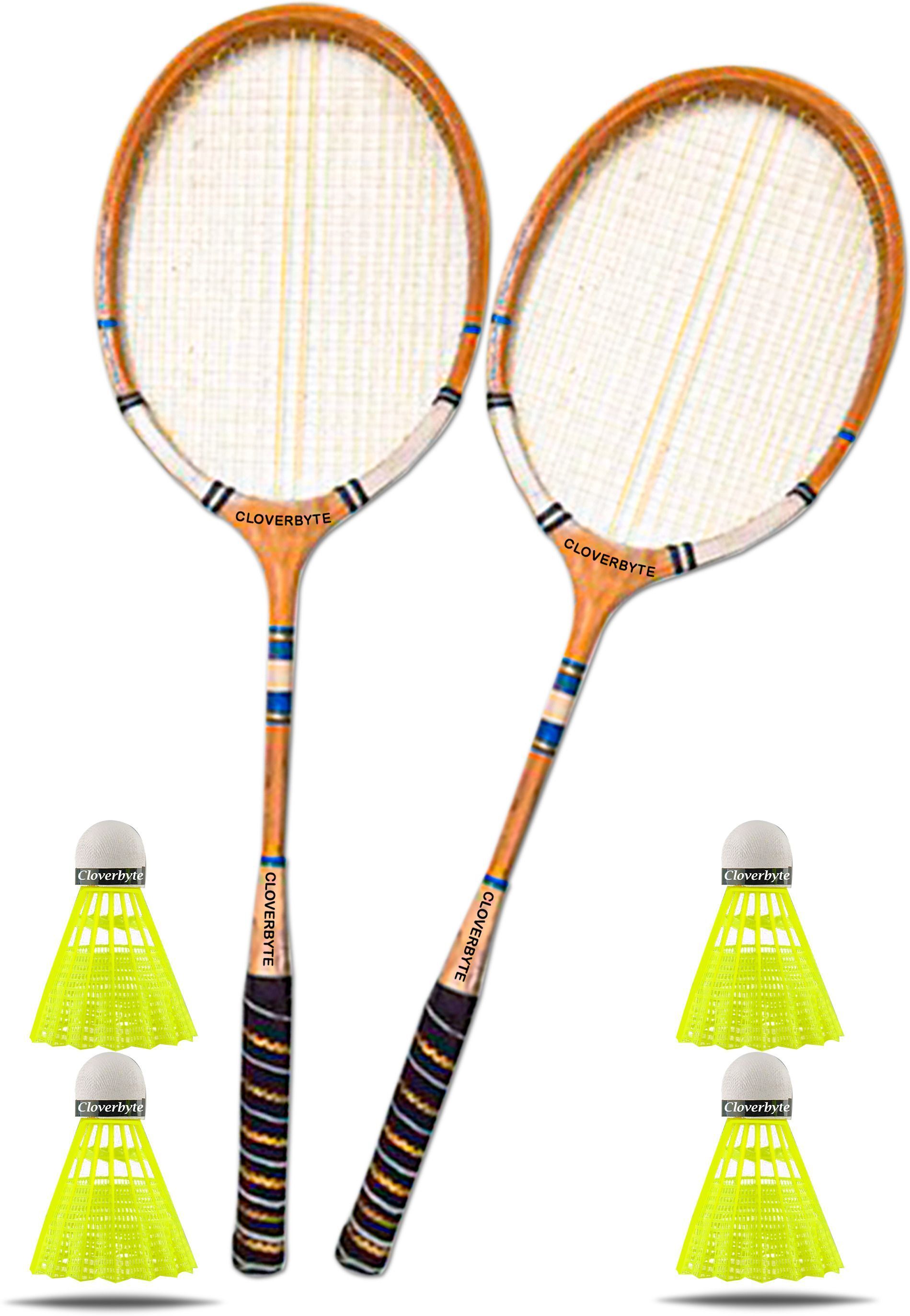 krishav trading KT_Wooden-racket 2-PC / SH-4-pc_Ers Badminton Kit-picture-32