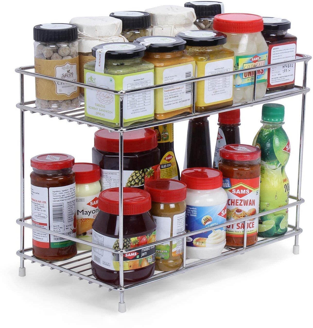 Utensil Kitchen Rack Stainless Steel Kitchen Spice Rack Modular Kitchen StorageRack Kitchen Organizer Steel-image-21