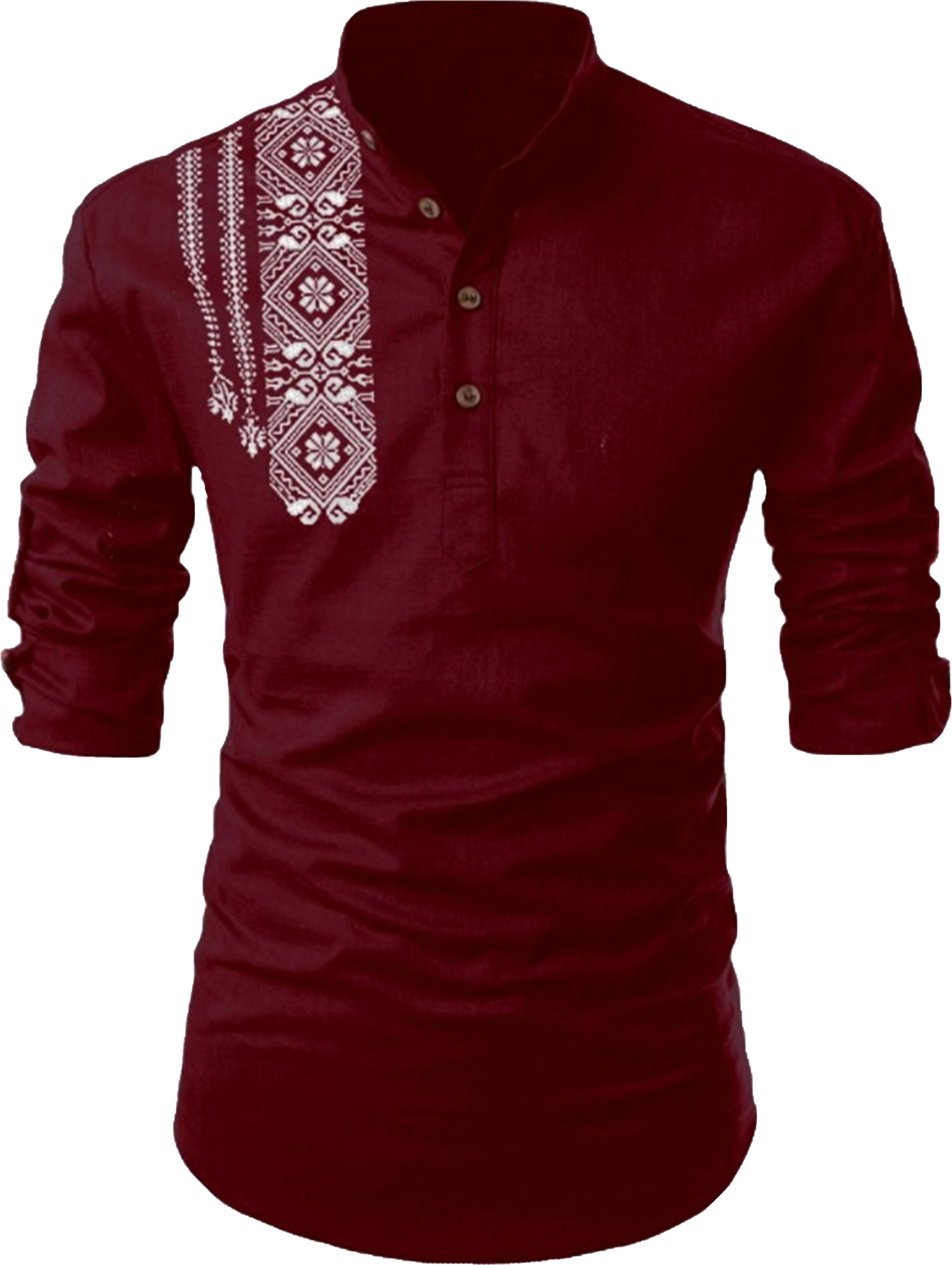 fashion marts Men Printed Cotton Blend Straight Kurta-picture-27