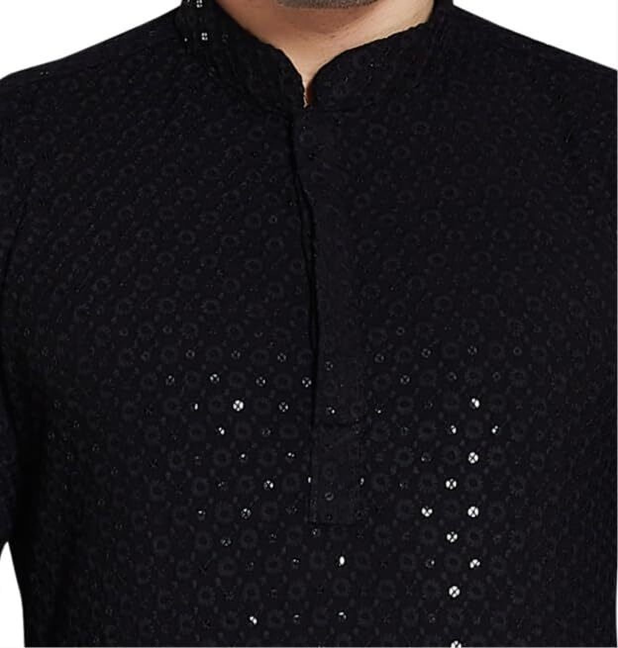 stylekurta Chikan Embroidery Viscose Rayon A-line Kurta for Men-picture-48