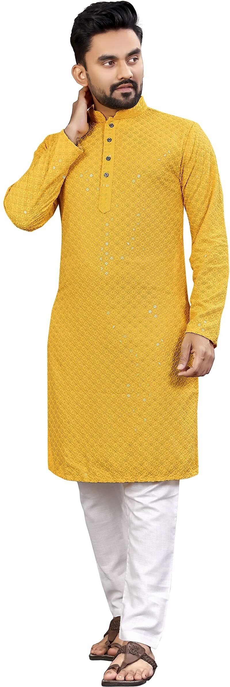 almora Men Viscose Rayon Kurta Pyjama Set-picture-13