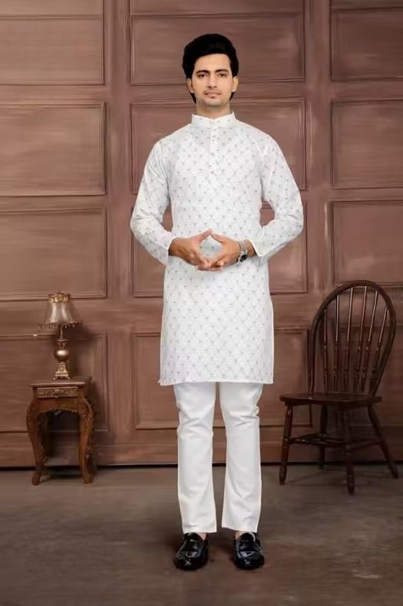 stylekurta Printed Cotton Blend A-line Kurta for Men-picture-18