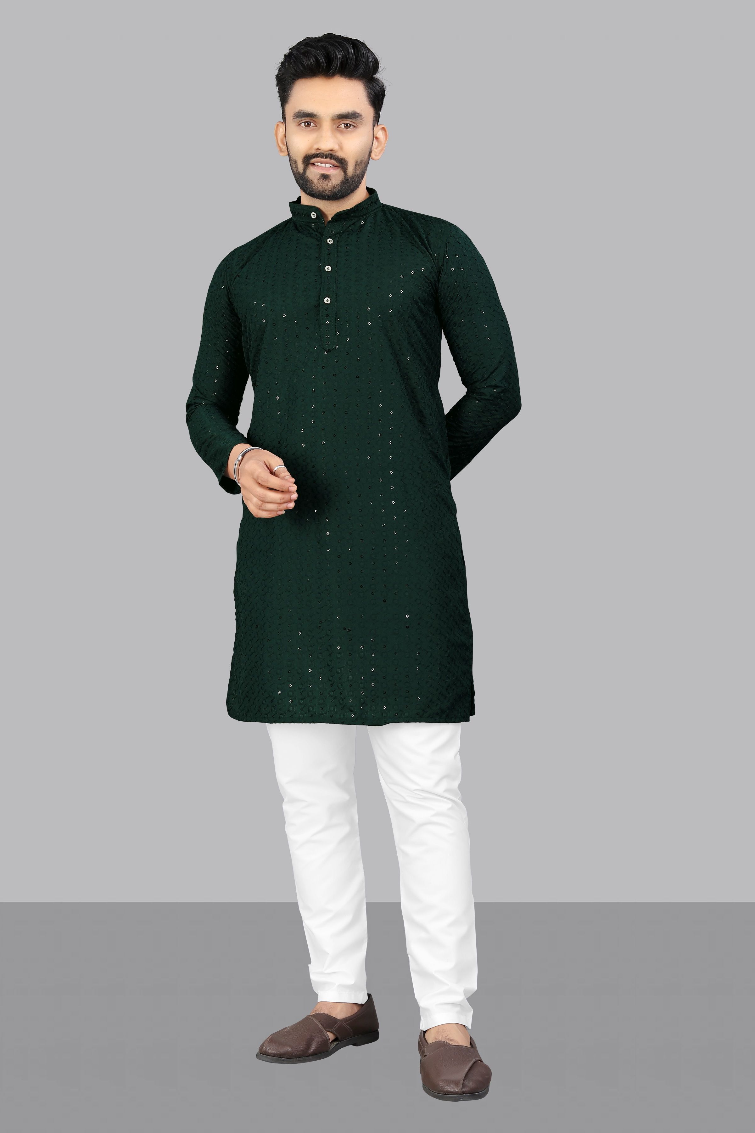 stylekurta Embellished Cotton Rayon Straight Kurta for Men-picture-32