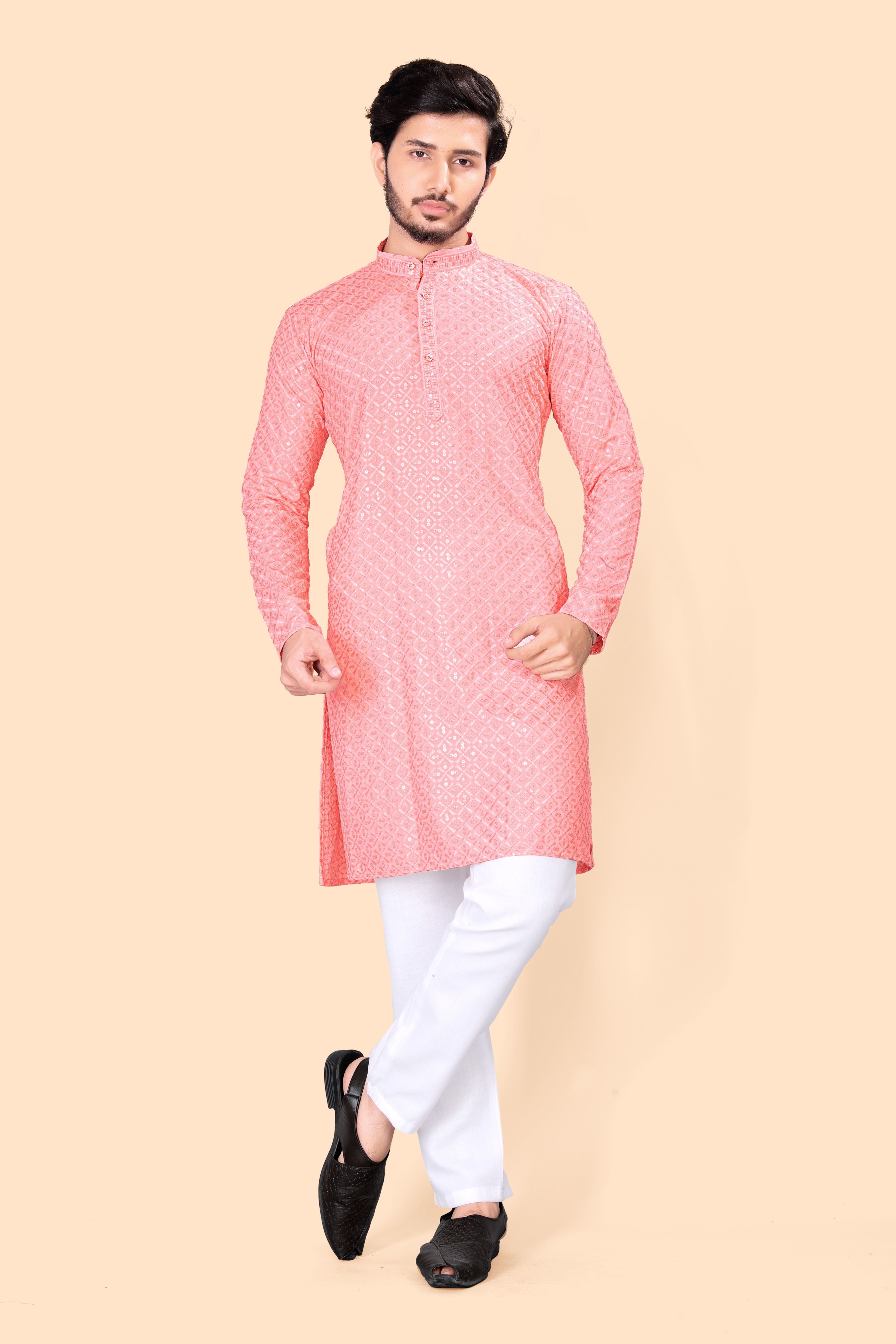 stylekurta Embroidered Viscose Rayon Straight Kurta for Men-picture-23