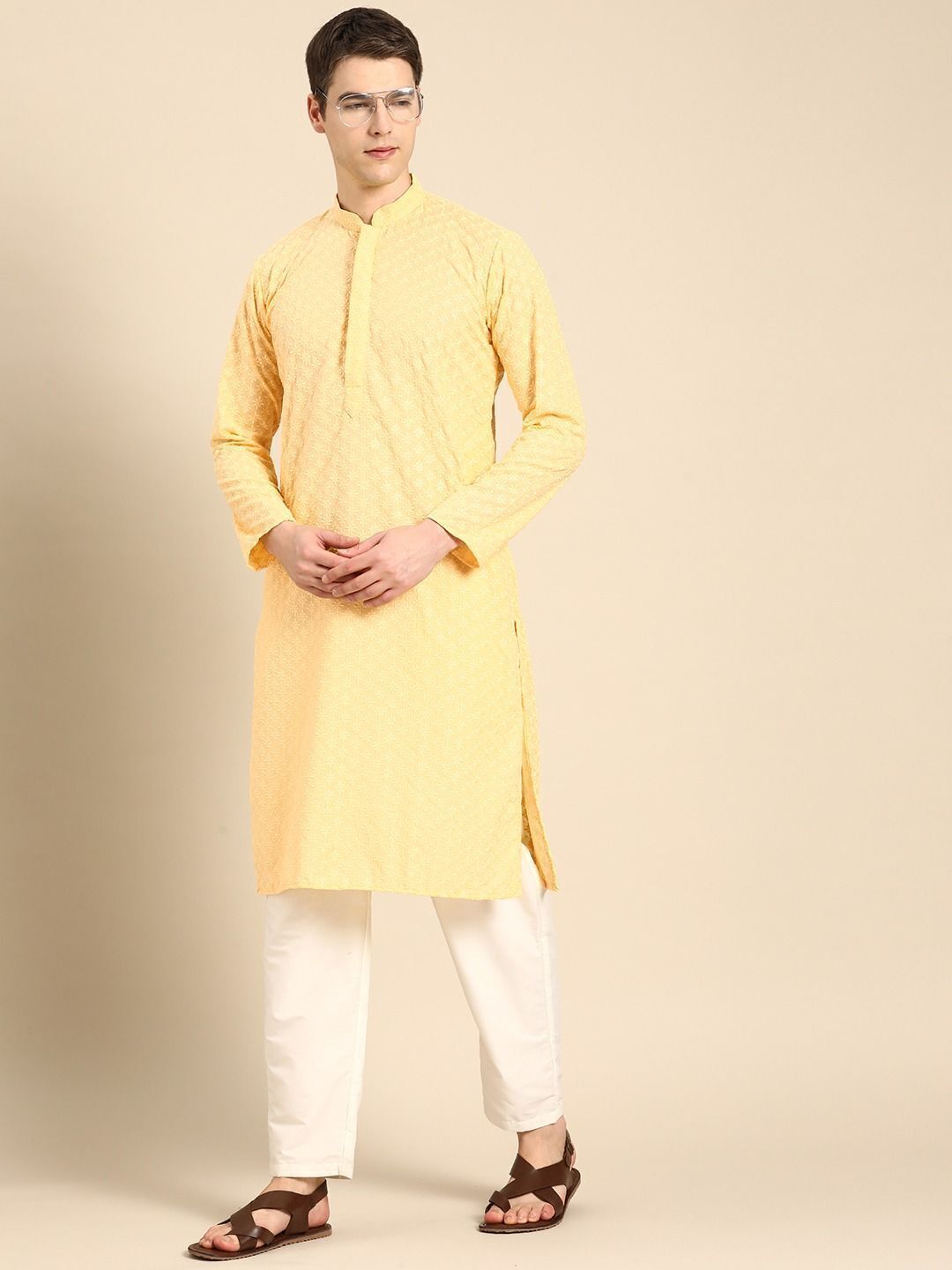 stylekurta Embroidered Viscose Rayon Straight Kurta for Men-picture-47