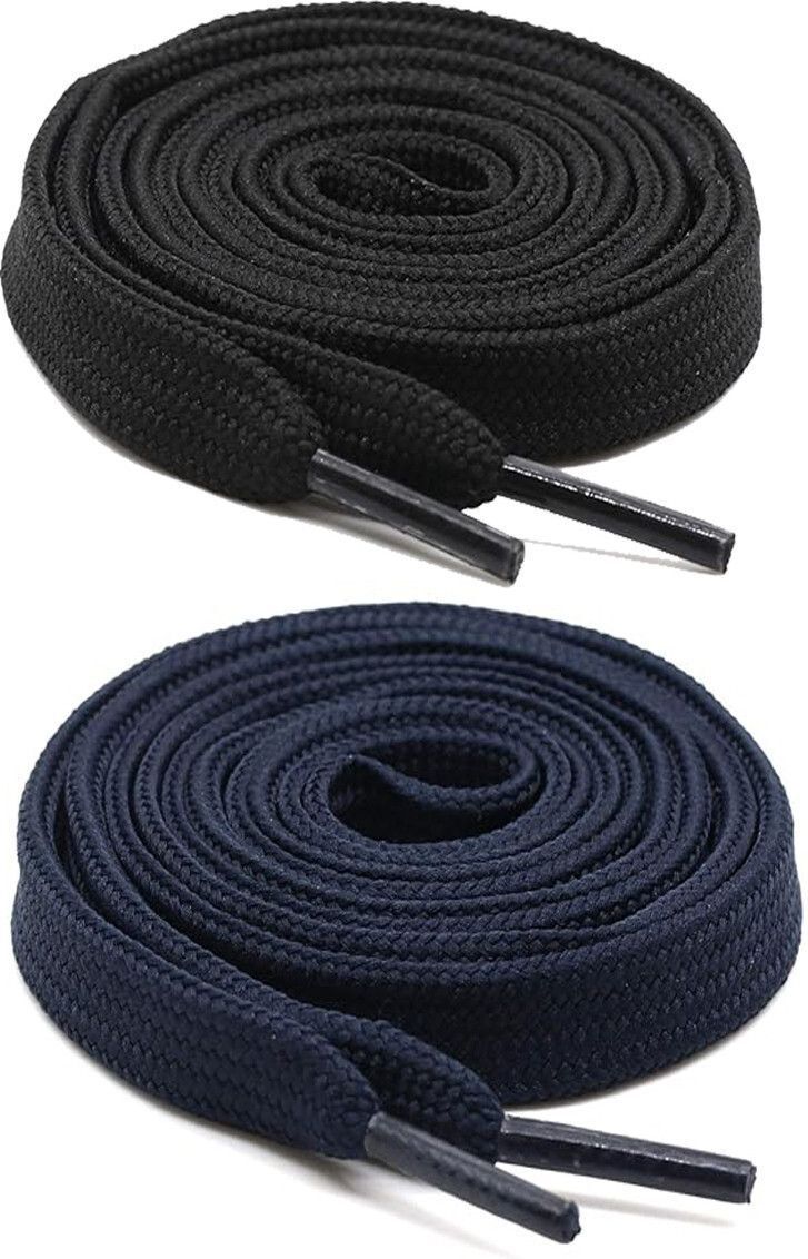 laceexp Black Navy Flat 90cm Shoe Lace-image-48