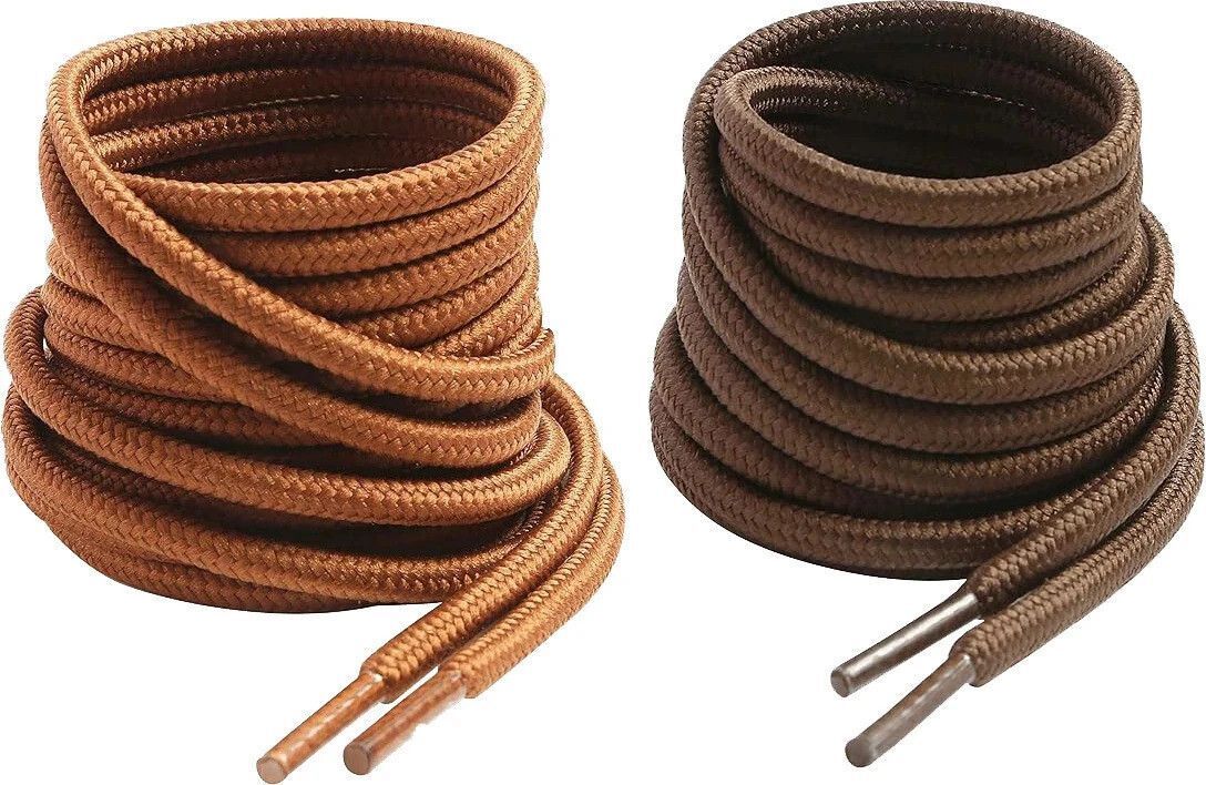 DEVINO Shoe Laces Round Brown Coffee 150cm shoe laces for Boot sport Hiking shoes Shoe Lace-image-2