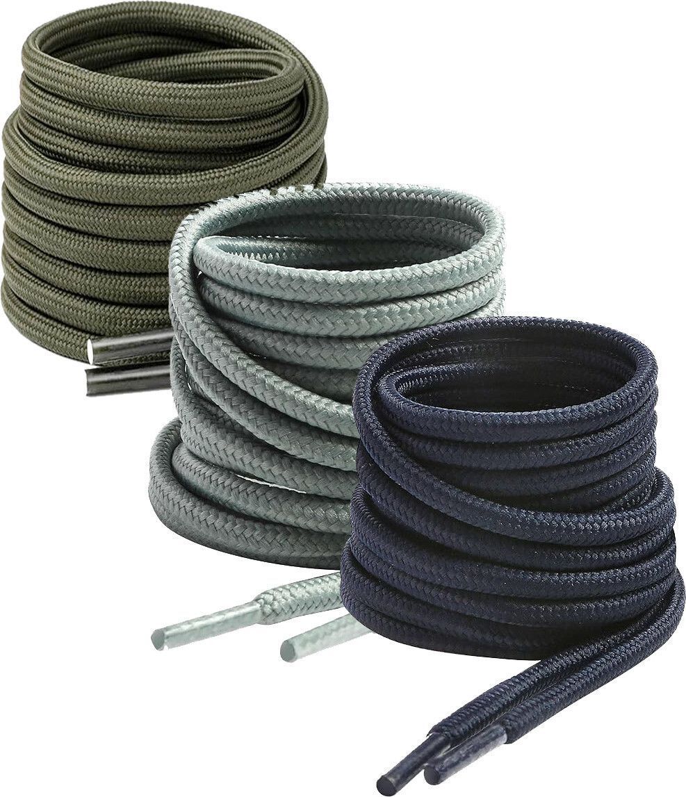 DEVINO shoe lace Round Green navy Grey 90cm 3pair Boot Hiking Sports Shoe Lace-image-31