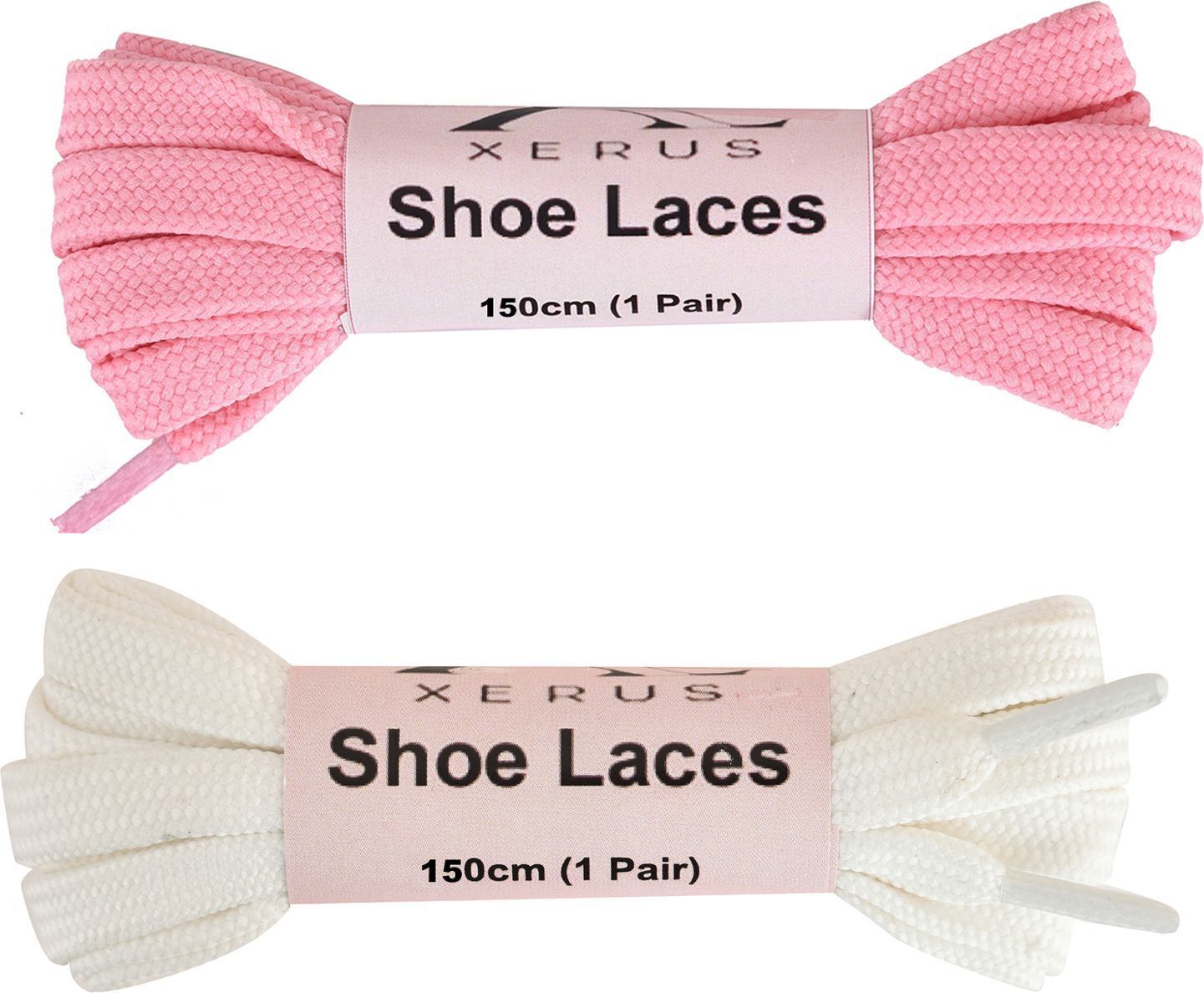 DEVINO Flat White Light Pink Shoelace for sneakers canvas Shoe Lace-image-1