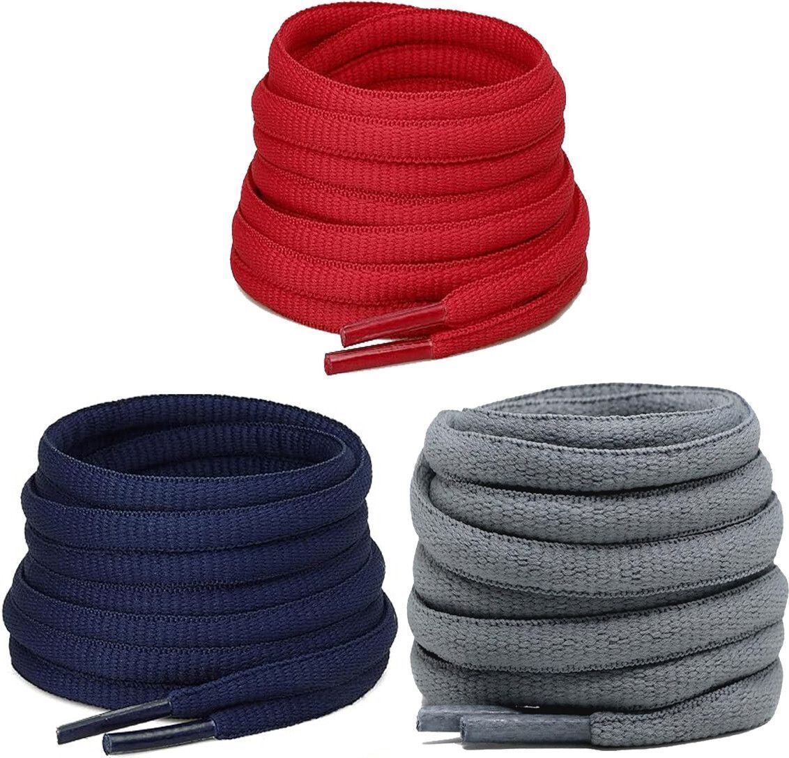 laceexp shoe laces Grey Navy Blue Red Oval round 120cm for boot sport hiking shoe Shoe Lace-image-25