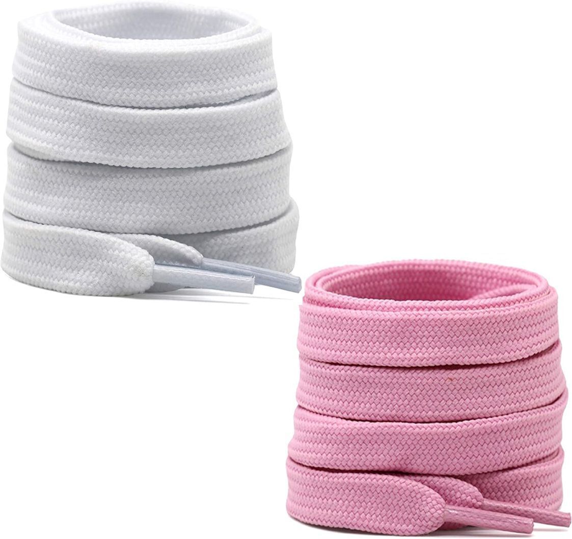 DEVINO Shoe Laces White Light Pink Flat 120cm shoe laces for canvas sneakers shoes Shoe Lace-image-17