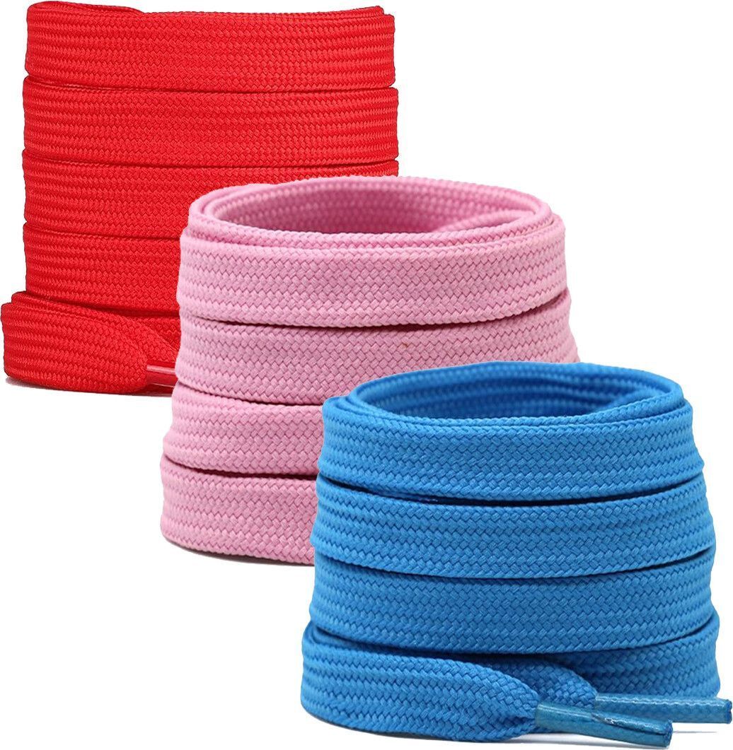 DEVINO Shoe lace Red Blue Pink flat 120cm shoe laces for canvas sneakers shoes Shoe Lace-image-39
