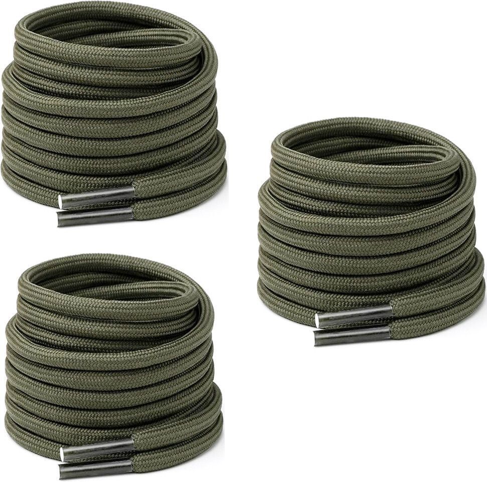 laceexp shoe lace Round Army Green 90cm 3pair boot hiking sport Shoe Lace-image-20
