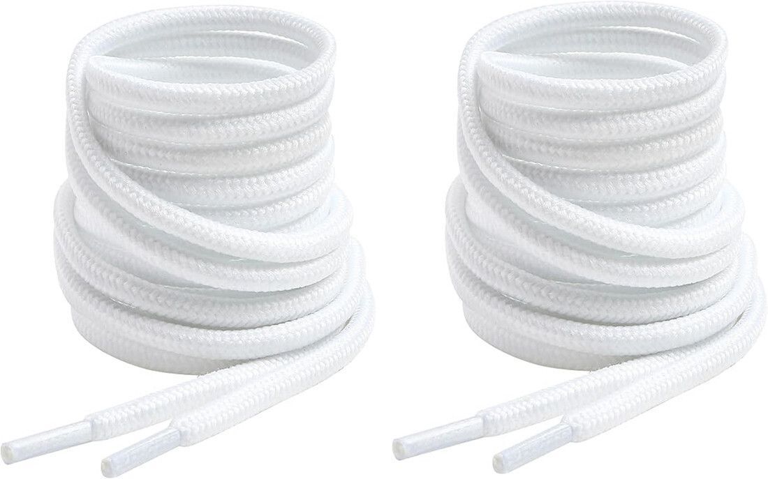 DEVINO Shoe Laces Round White 150cm shoe laces for boot sport hiking White shoes Shoe Lace