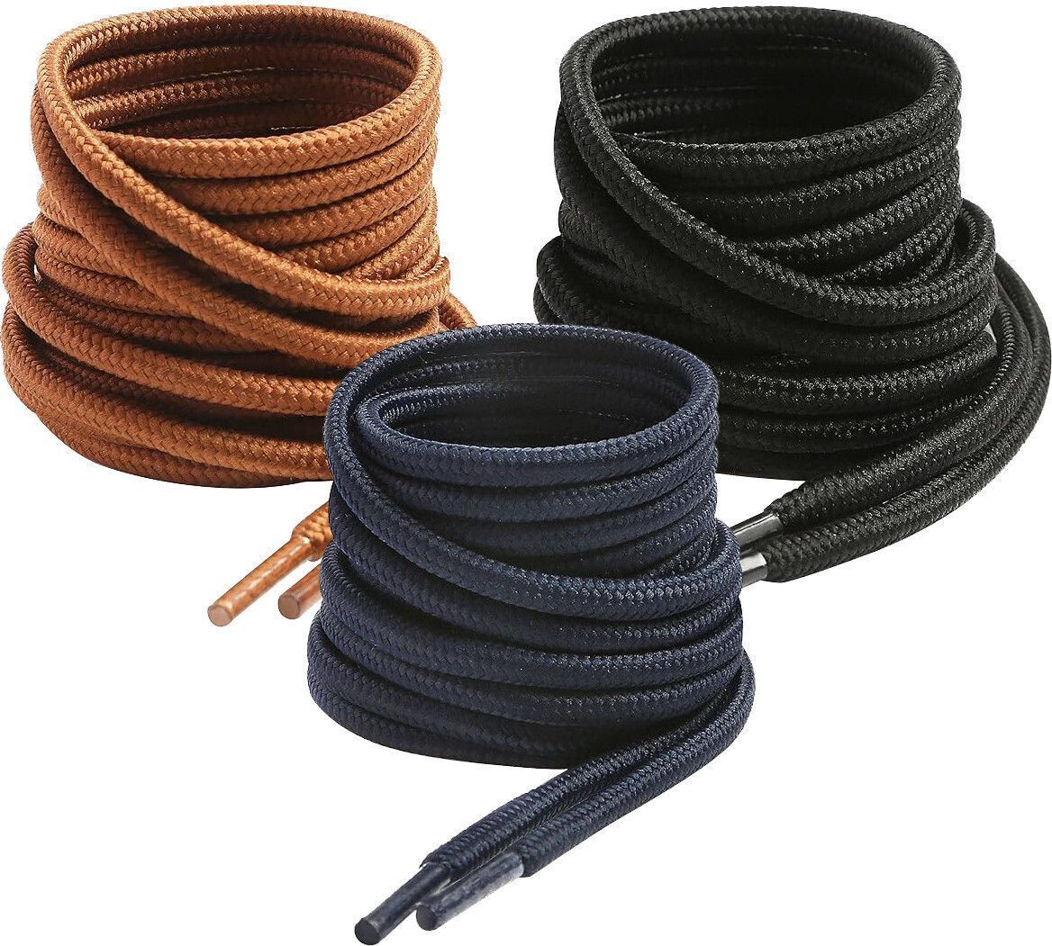 DEVINO shoe lace Round Navy black brown 120cm 3pair Boot Hiking Sports Shoe Lace-image-2