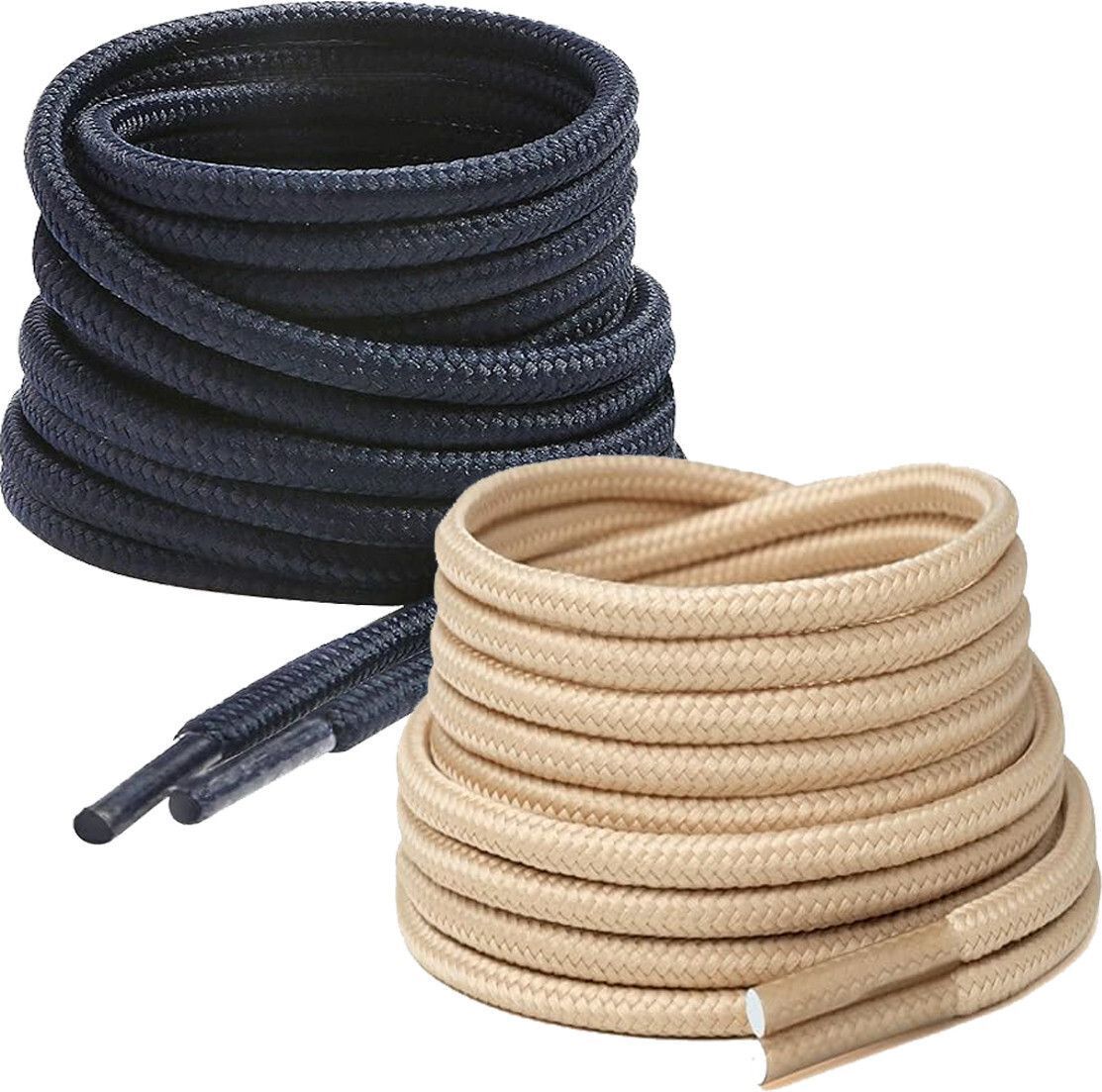 DEVINO Shoe Laces Round Navy Blue Beige 150cm shoe lace for Boot sport Hiking shoes Shoe Lace-image-49