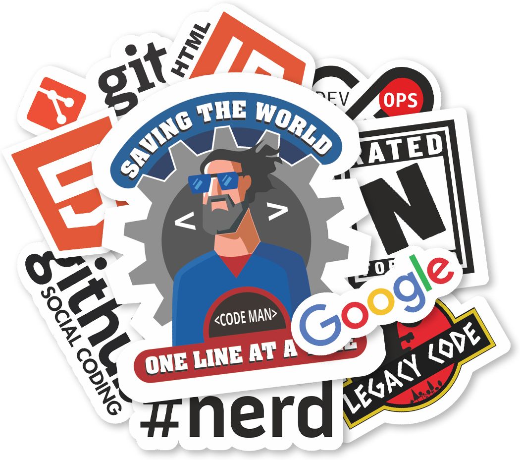 Stickerland Coder Laptop Waterproof PVC Vinyl Stickers (Pack 10) Best-in-world 3M Brand, Polyvinyl Chloride, Metal, Plastic, Glass Reusable Laptop Skin Compatible for 3 inch-image-6