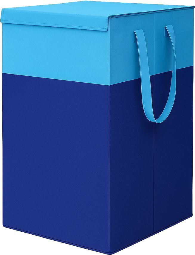 75 L Blue Laundry Basket-image-1