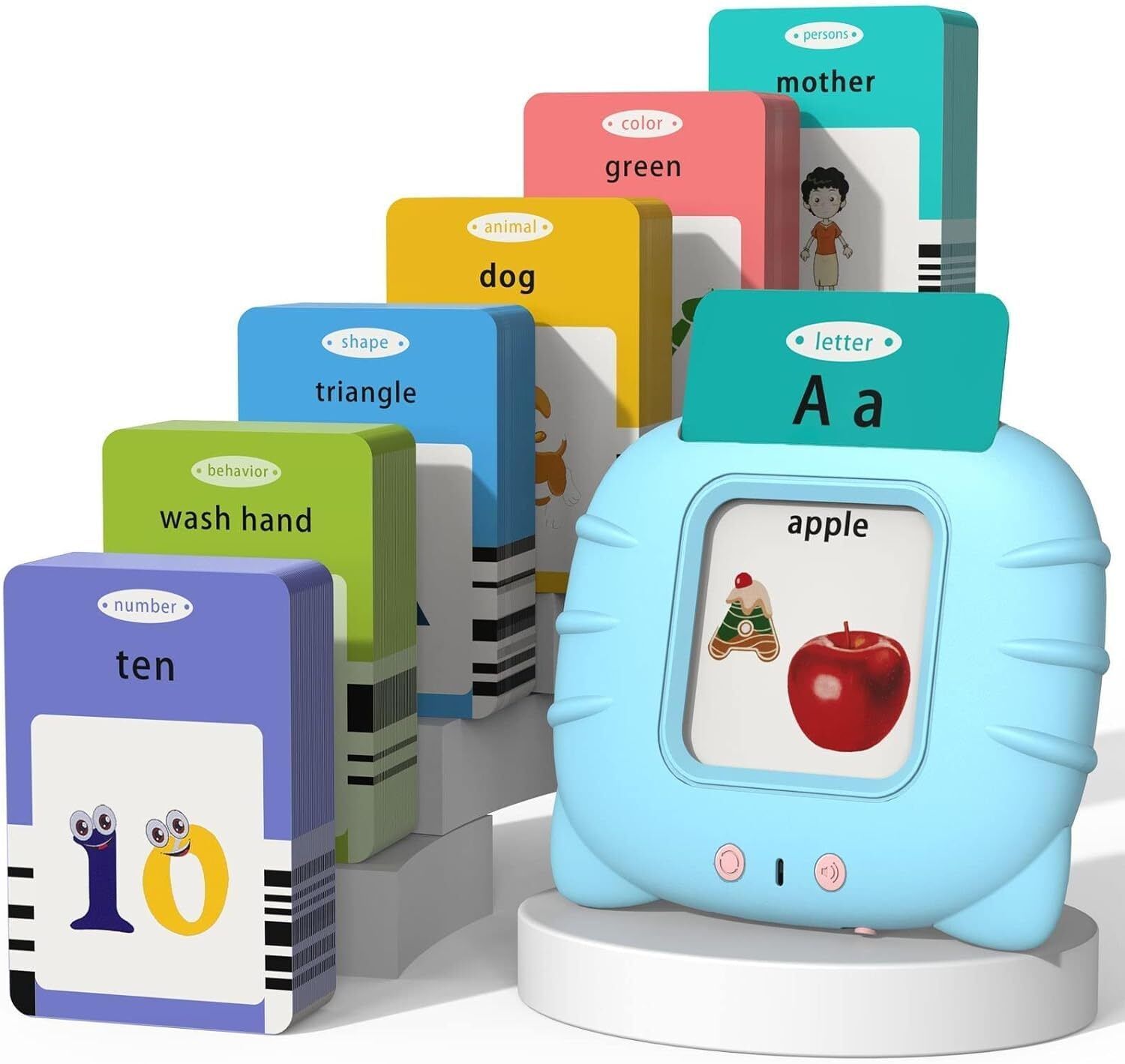 Audio Flash Card Reader for Toddlers – Fun Preschool Learning Toy-image-41