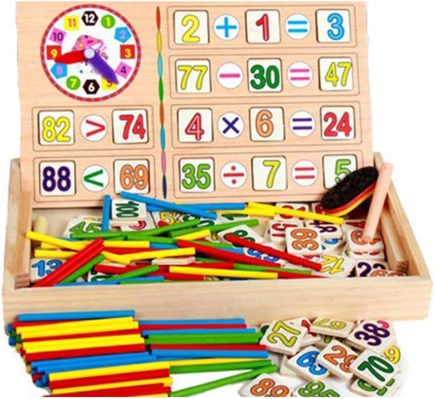 Children Number Cards Calculation Time Learning Tool Math Educational Toy-image-37