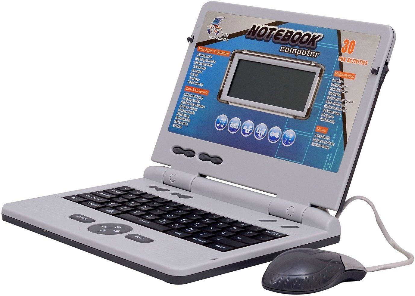 edtepy 30 Fun Activities & Games Notebook Computer Toy for Kids - English & Math-picture-28