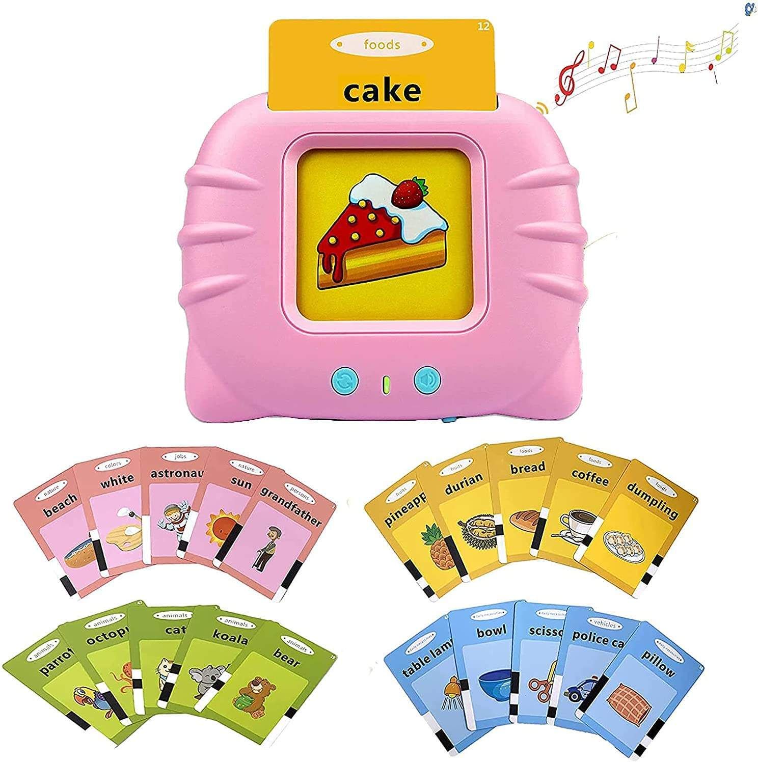 Flash Card Learning System – Voice Enabled Toy for Kids with Fun Cards-image-35