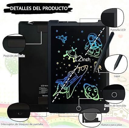 xortic 8.5 Inch LCD Digital Drawing Board, Reusable Slate for Doodling and Notes image 1