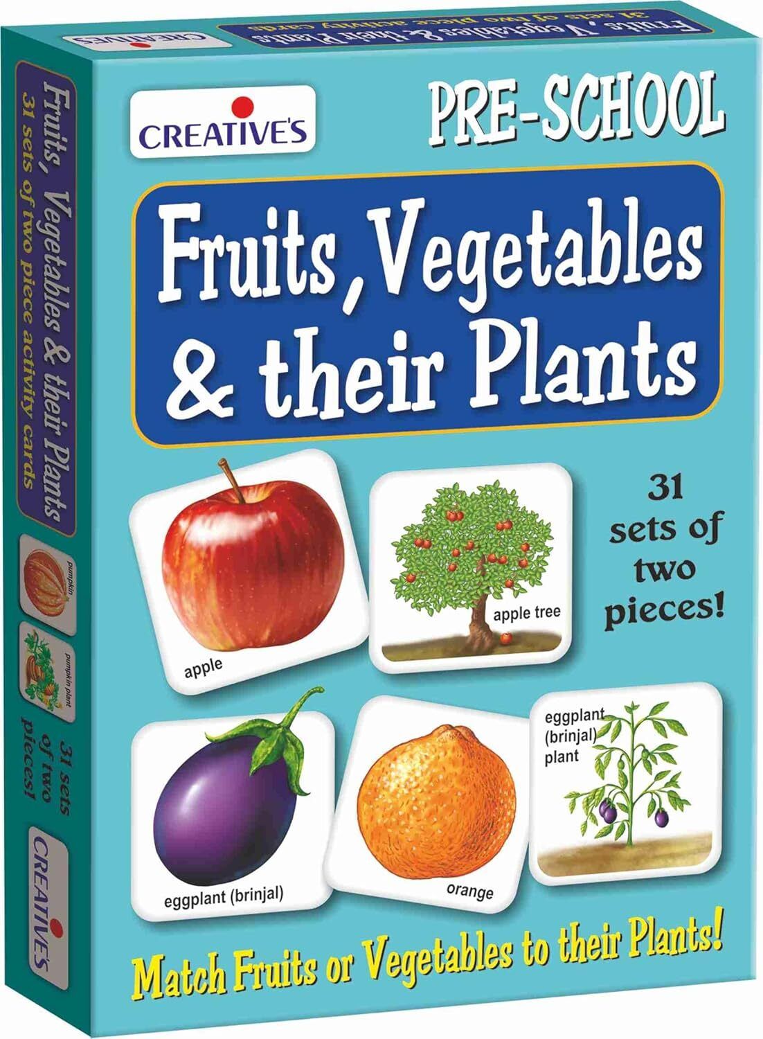 creatives Fruits Vegetables & Their Plants Learn The Importance of Fruits & Vegetables 4+-picture-1