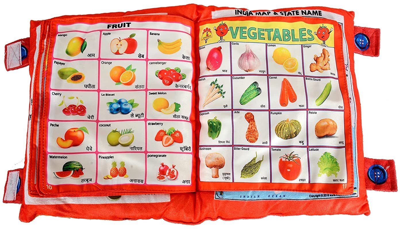 ruffo Educational Cloth Book for Toddlers – Bright & Bilingual-picture-15