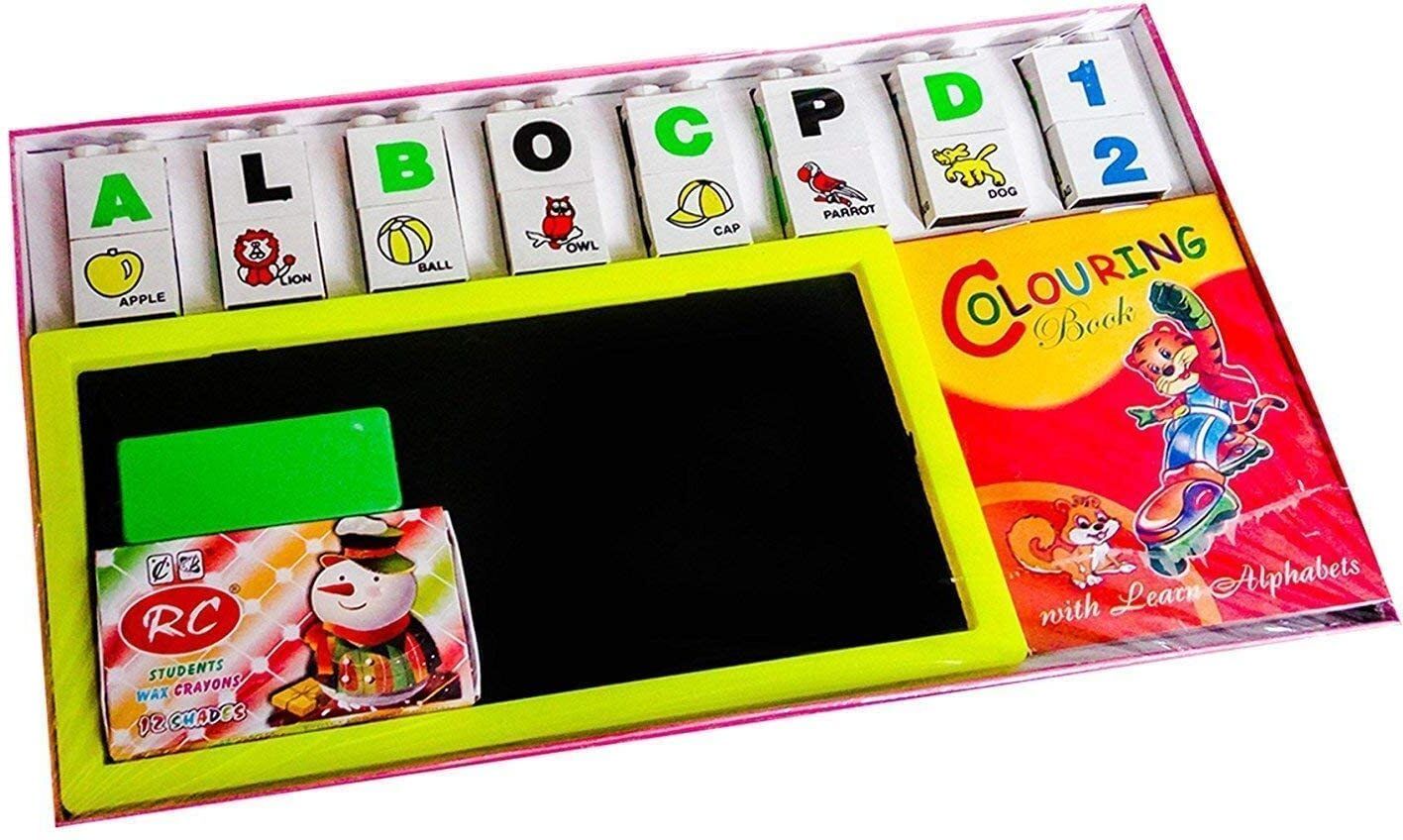Kids Educational Learning Board Activity Set with Alphabet Number Writing Kit-image-22