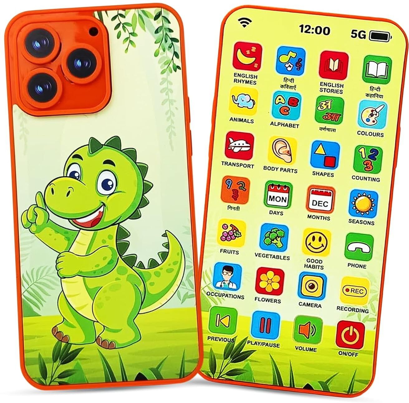 New model Kids Phone – Rechargeable Toy for Kids with 24 Learning Modes-image-17