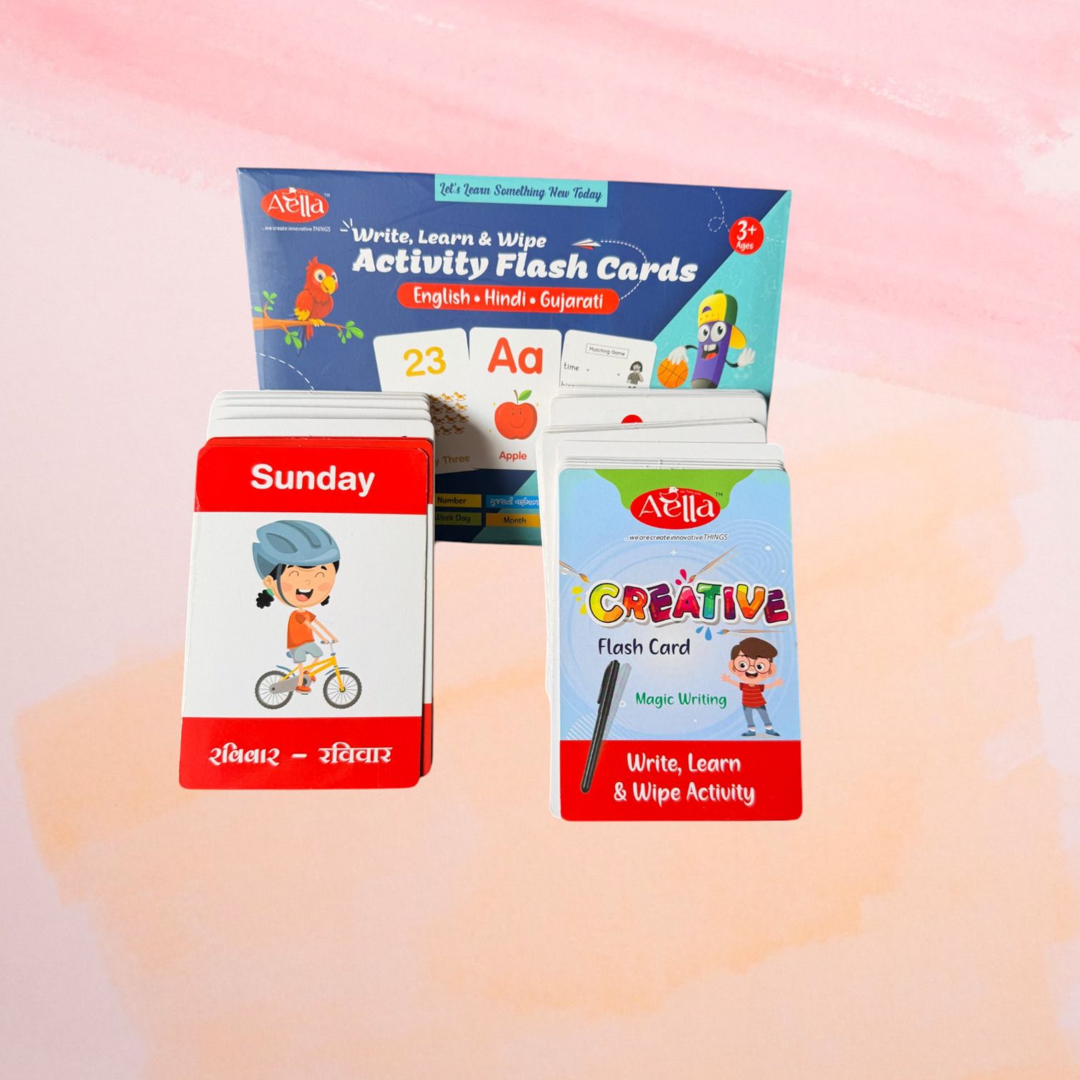 bhvmey Dry Erase Reusable Educational Learning Card Set-picture-28