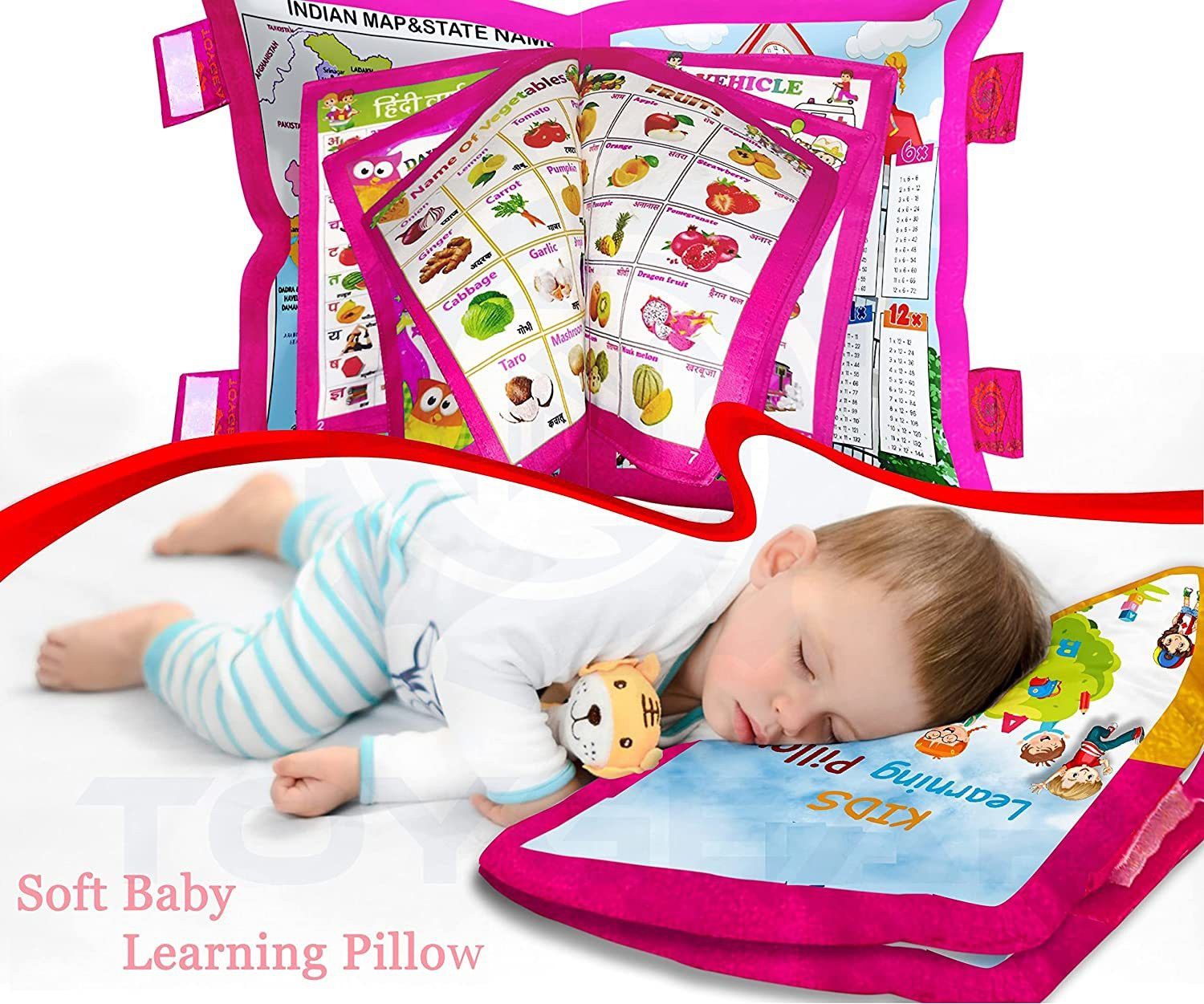 bhvmey kids soft velvet education cushion book toys for baby boys-picture-41