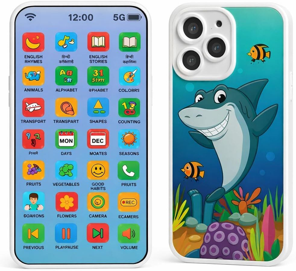 anushka toys Latest Educational Phone Toy for 2-12 Years Kids Rechargeable Mobile-picture-37