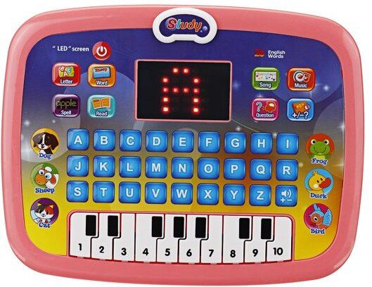 kokee toys Learning Laptop Tablet for kids with LED Screen, Piano, Alphabets and Numbers.-picture-20
