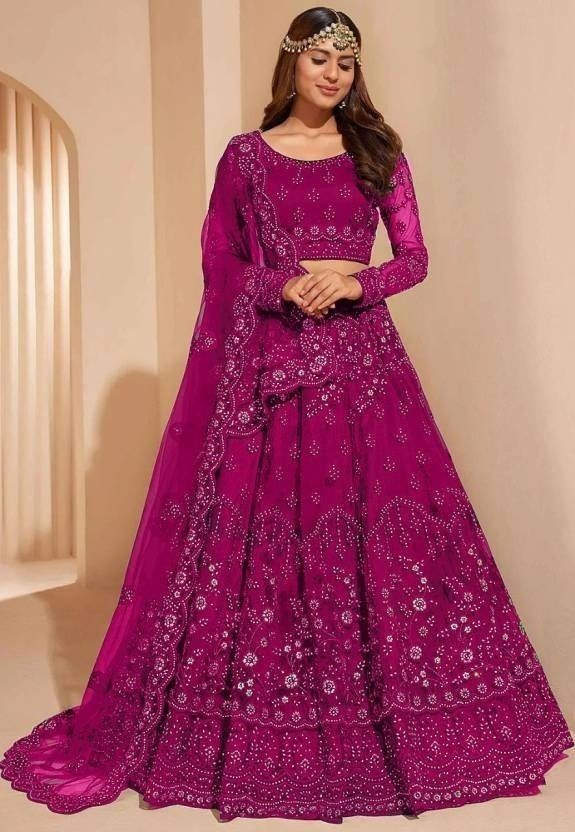 zaalima fashion Embroidered Semi Stitched Lehenga Choli-picture-22