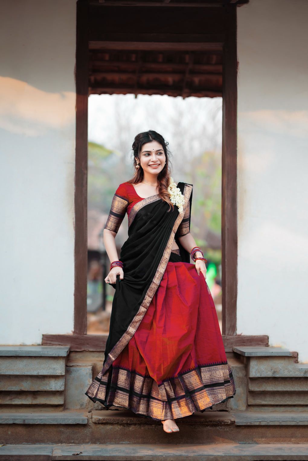 Solid Semi Stitched Lehenga Choli-image-13