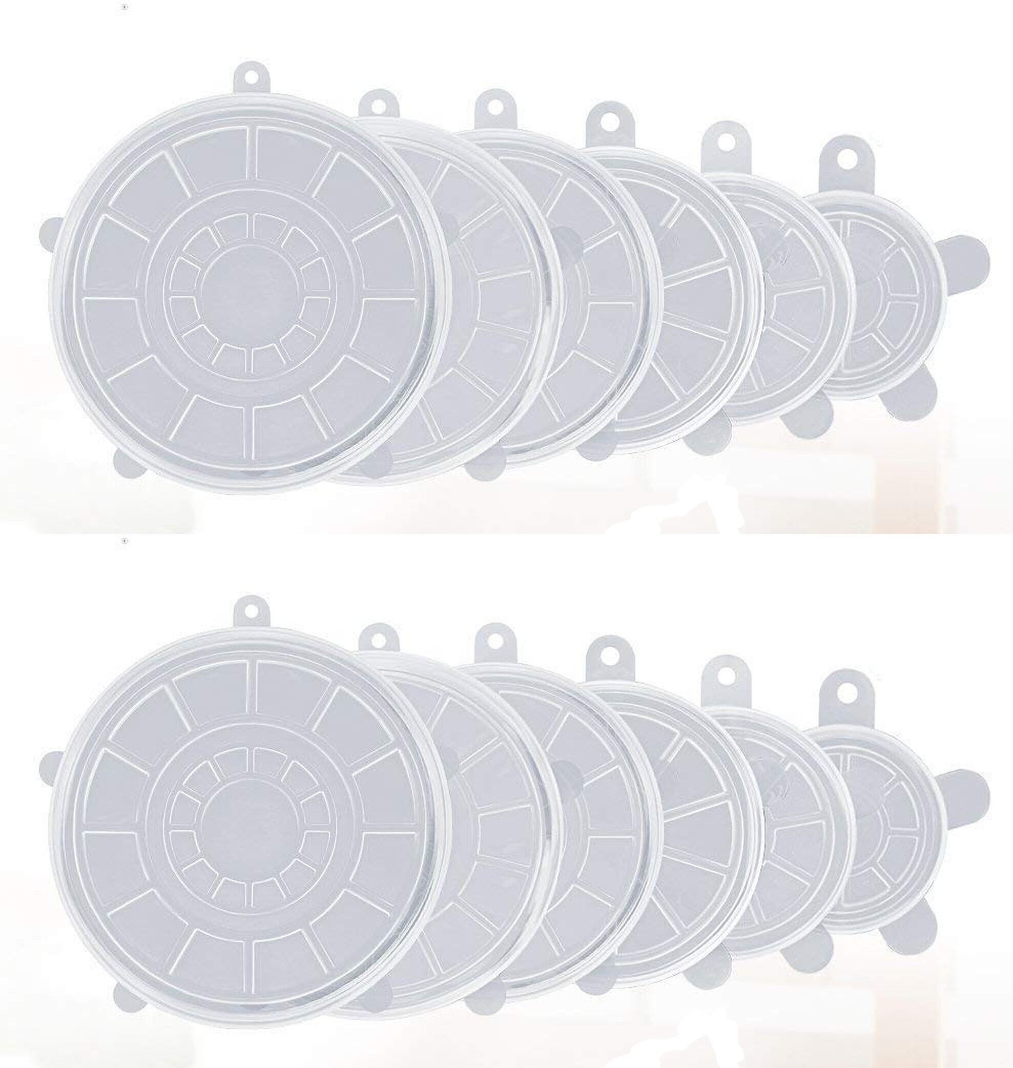 White Silicone Lid pack of 12 pieces 7.8 inch, 7.08 inch, 6.29 inch, 4.7 inch, 3.9 inch, 2.5 inch Lid Set-image-45
