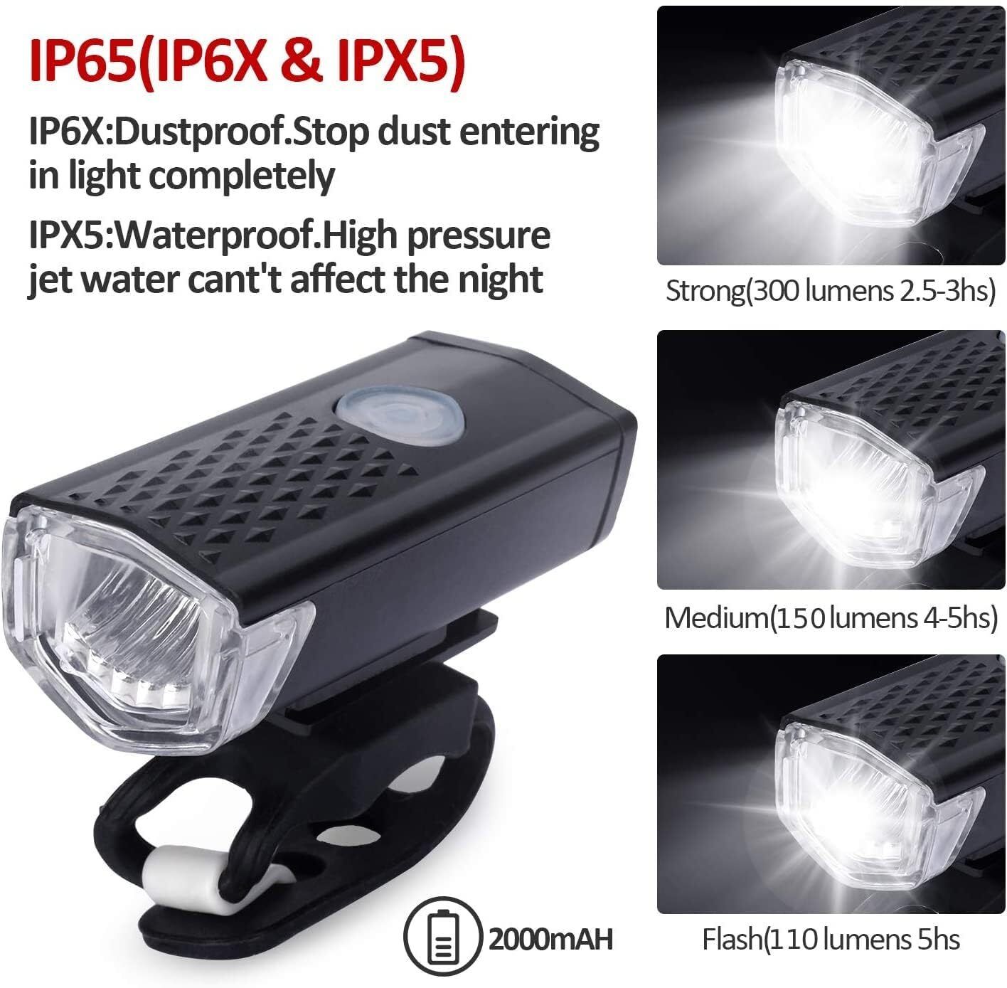 immutable USB Rechargeable Bike Front Light | High Bright LED Cycle Headlight x14 LED Headlamp-picture-44