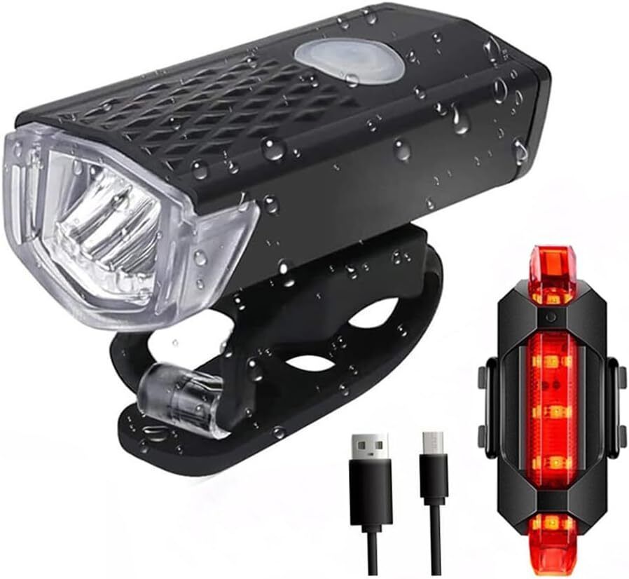 techel USB Rechargeable Bike Front Light | High Bright LED Cycle Headlight x1 LED Headlamp-picture-25