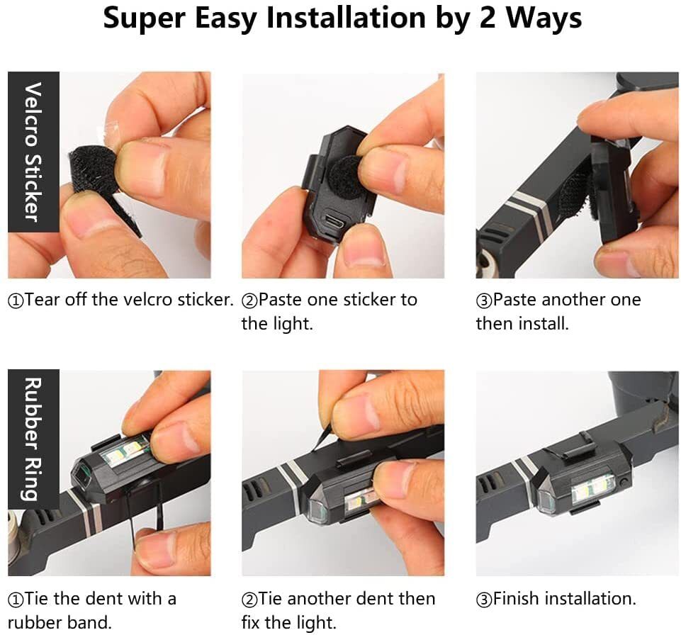 AUSB Rechargeable Strobe Pack of 4 oiwqd15 LED Headlamp-image-47