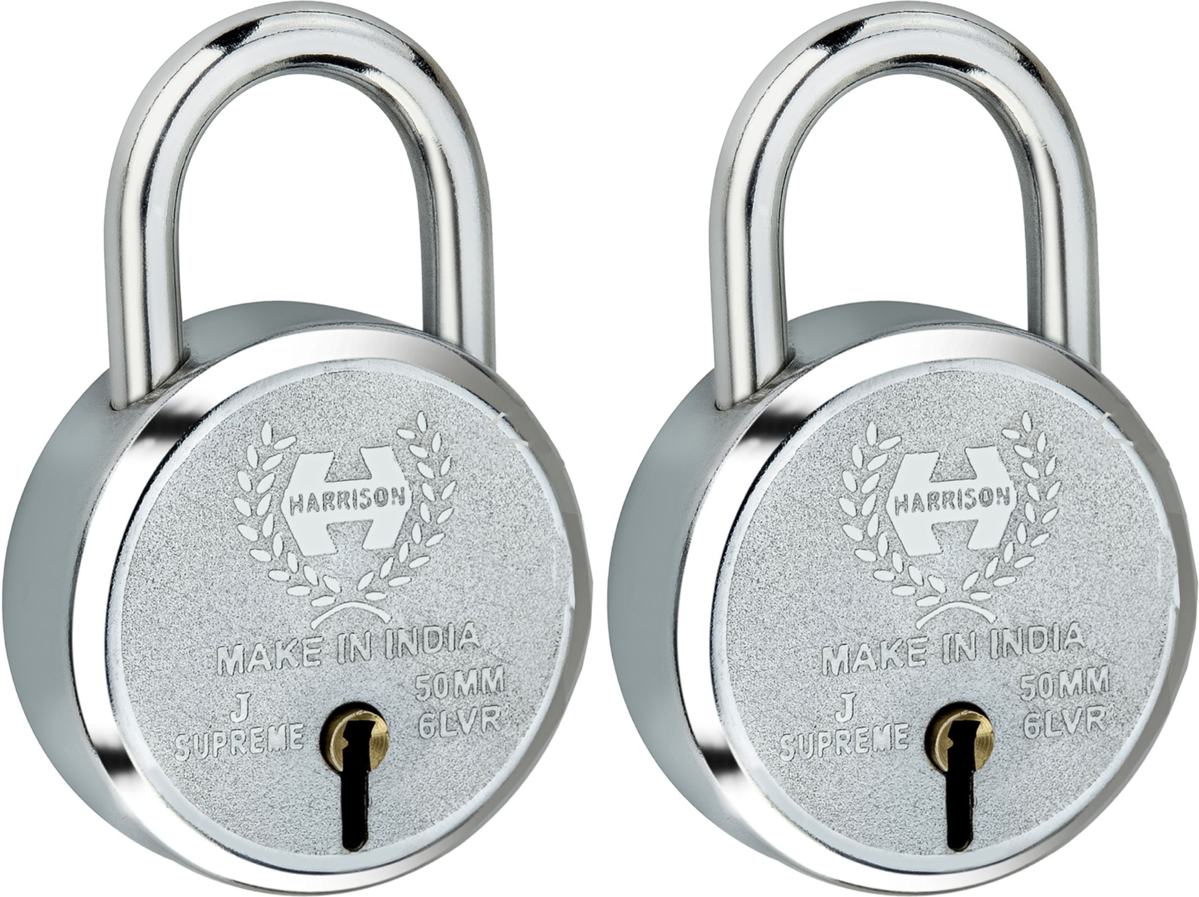 harrison 0656 J Supreme Round 50mm BCP Padlock with 7 Lever (Pack of 2) Padlock-picture-27