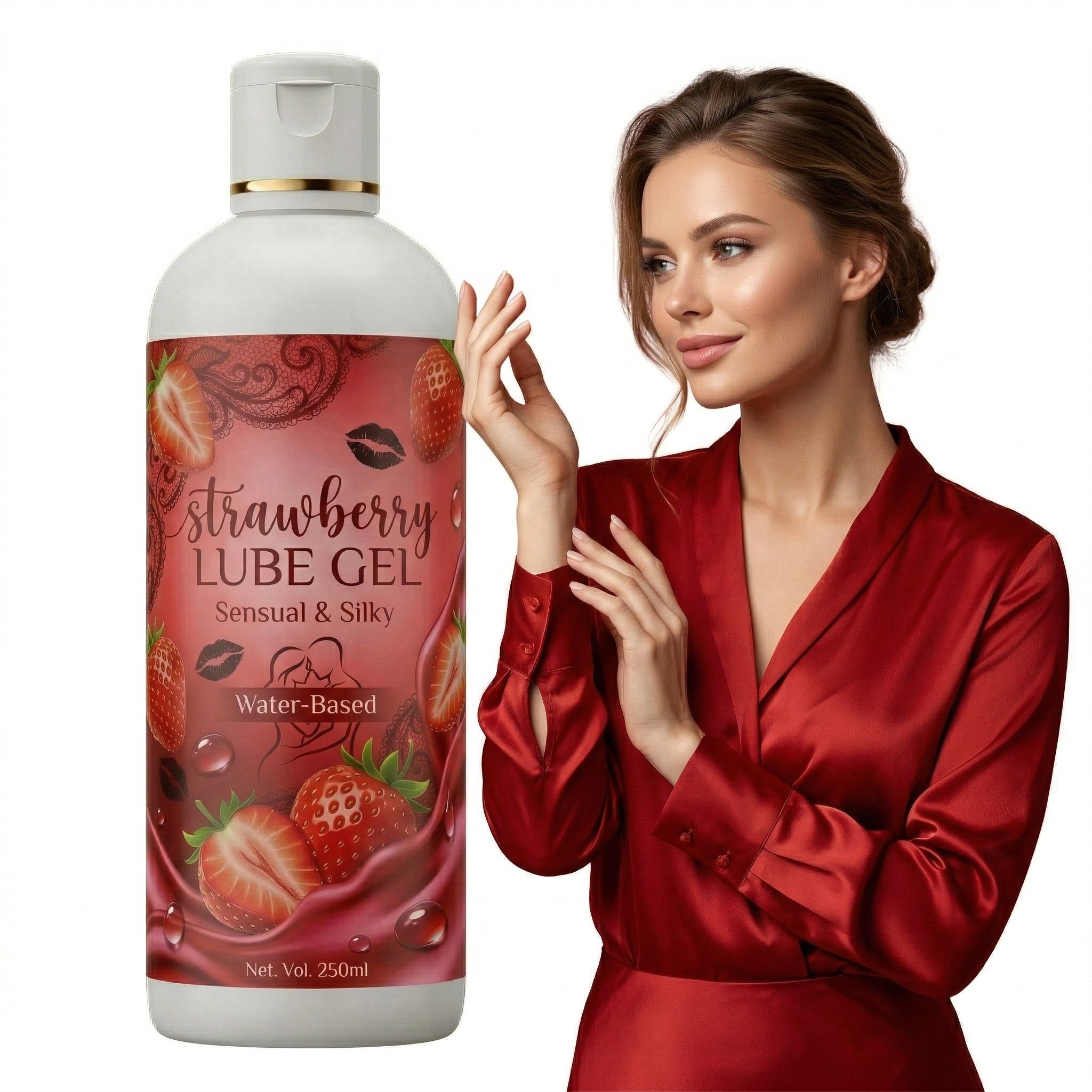 kdw Strawberry Water Based Personal Lubricant for Men & Women - 100ml Lubricant-picture-40