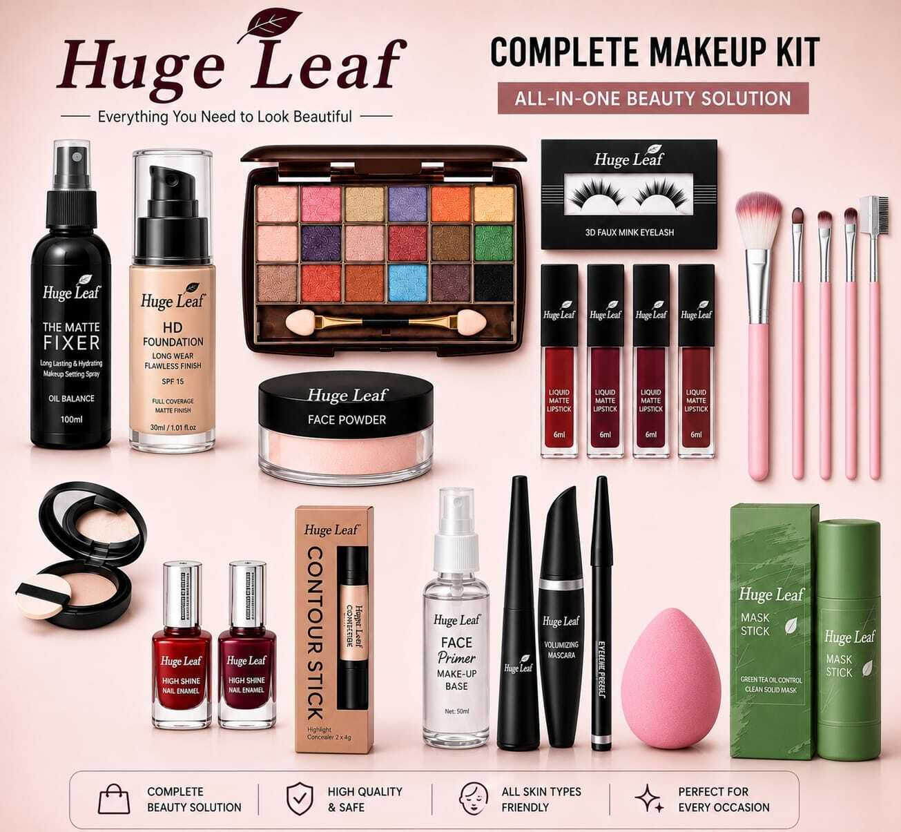 huge leaf Full Professional Makeup Set - Premium Quality Cosmetics Collection-picture-35