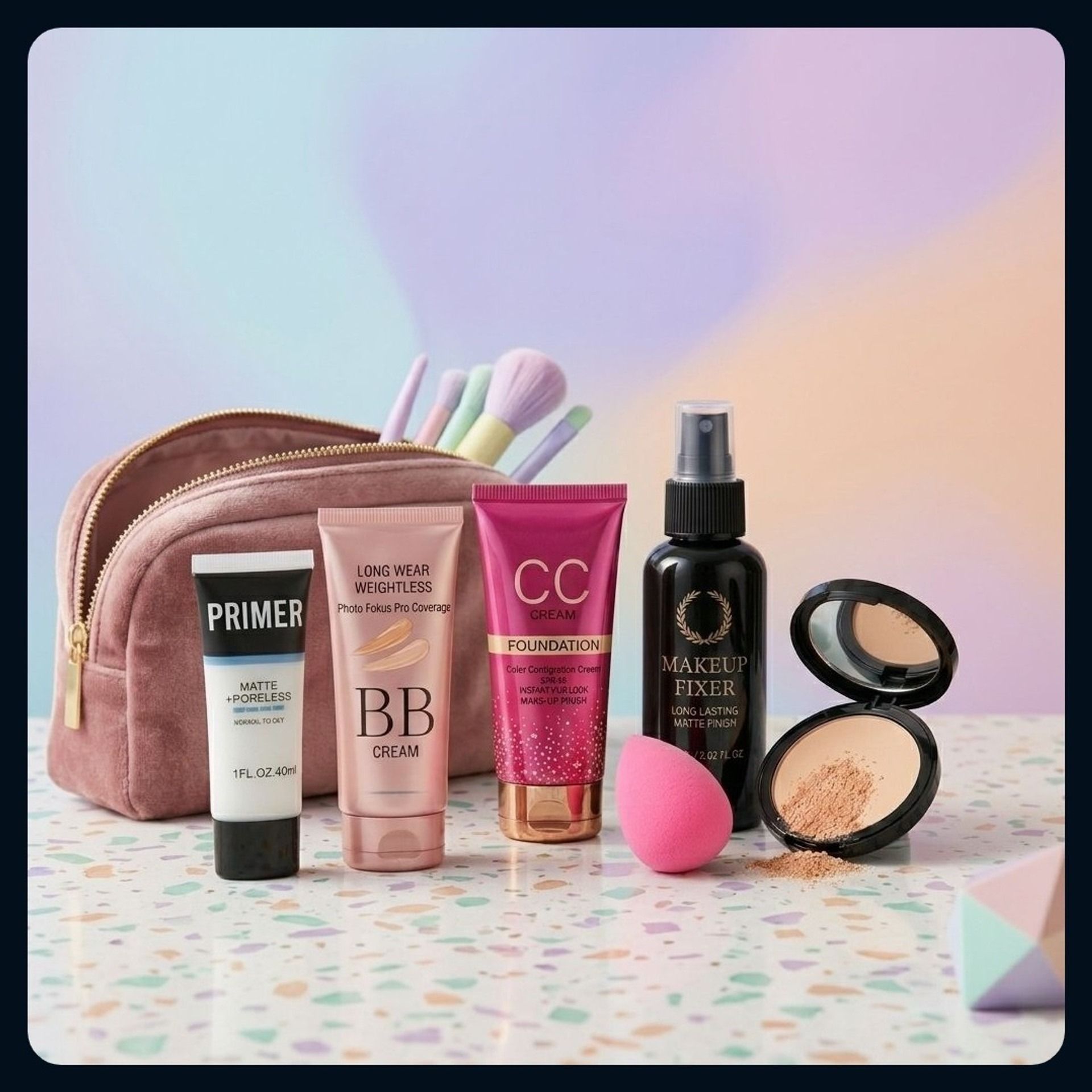 cismoline All in One Makeup Kit with BB Cream CC Cream Primer & Compact-picture-45