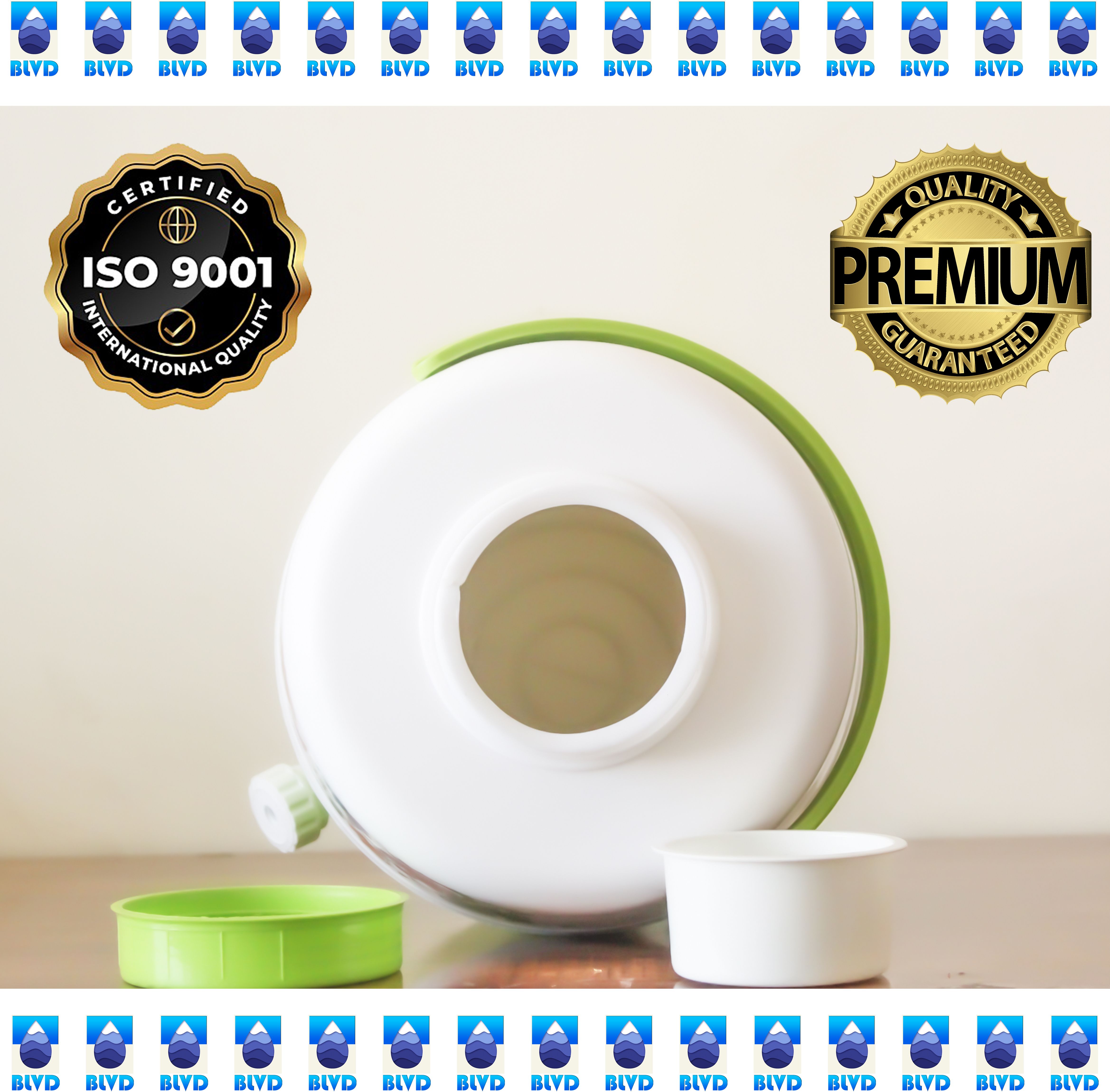 Water Jar Jug 10 Ltr Dispenser Green Water Storage Jug of 10 Ltr Green 10 L Drum