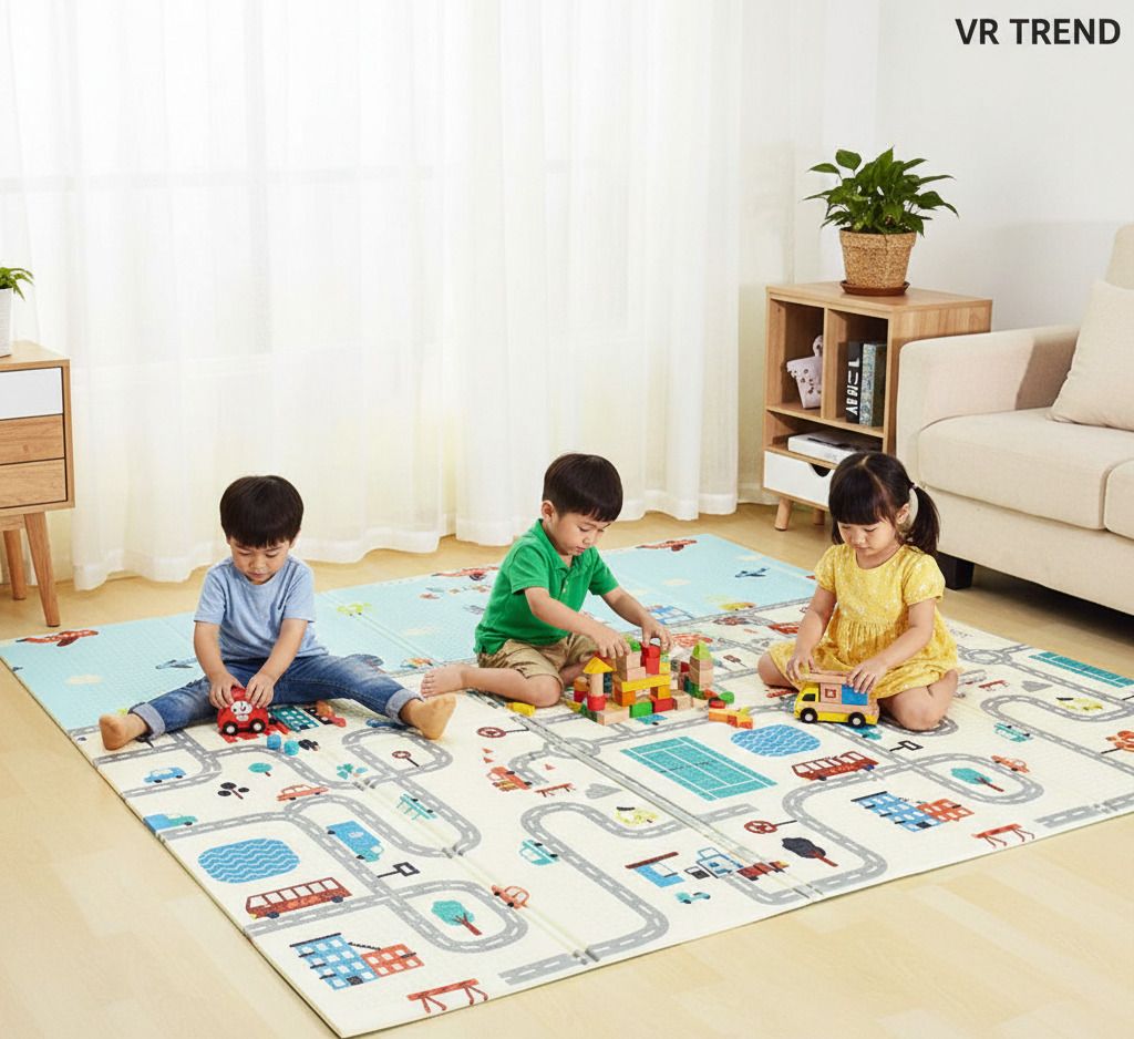 Microfiber Baby Play Mat-image-19