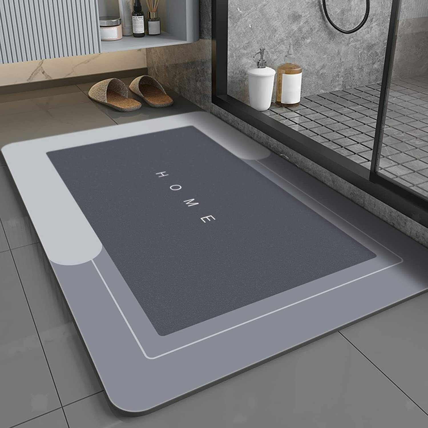 vamigo PVC (Polyvinyl Chloride), Rubber Bathroom Mat-picture-13